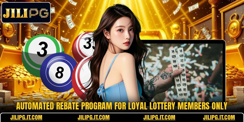 Automated rebate program for loyal lottery members only Automated rebate program for loyal lottery members only