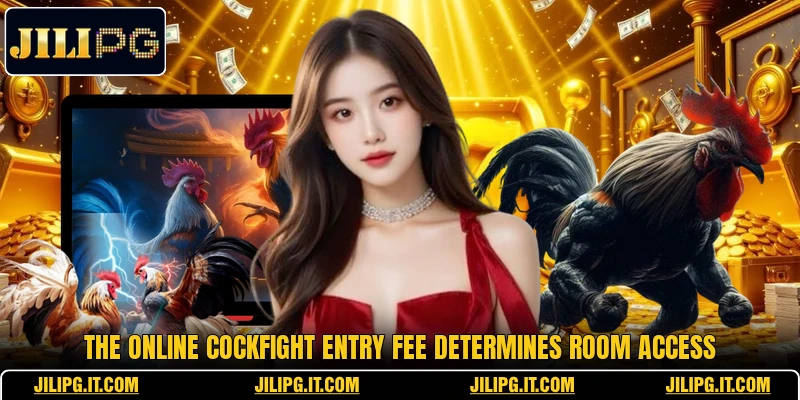 The online Cockfight entry fee determines room access The online Cockfight entry fee determines room access